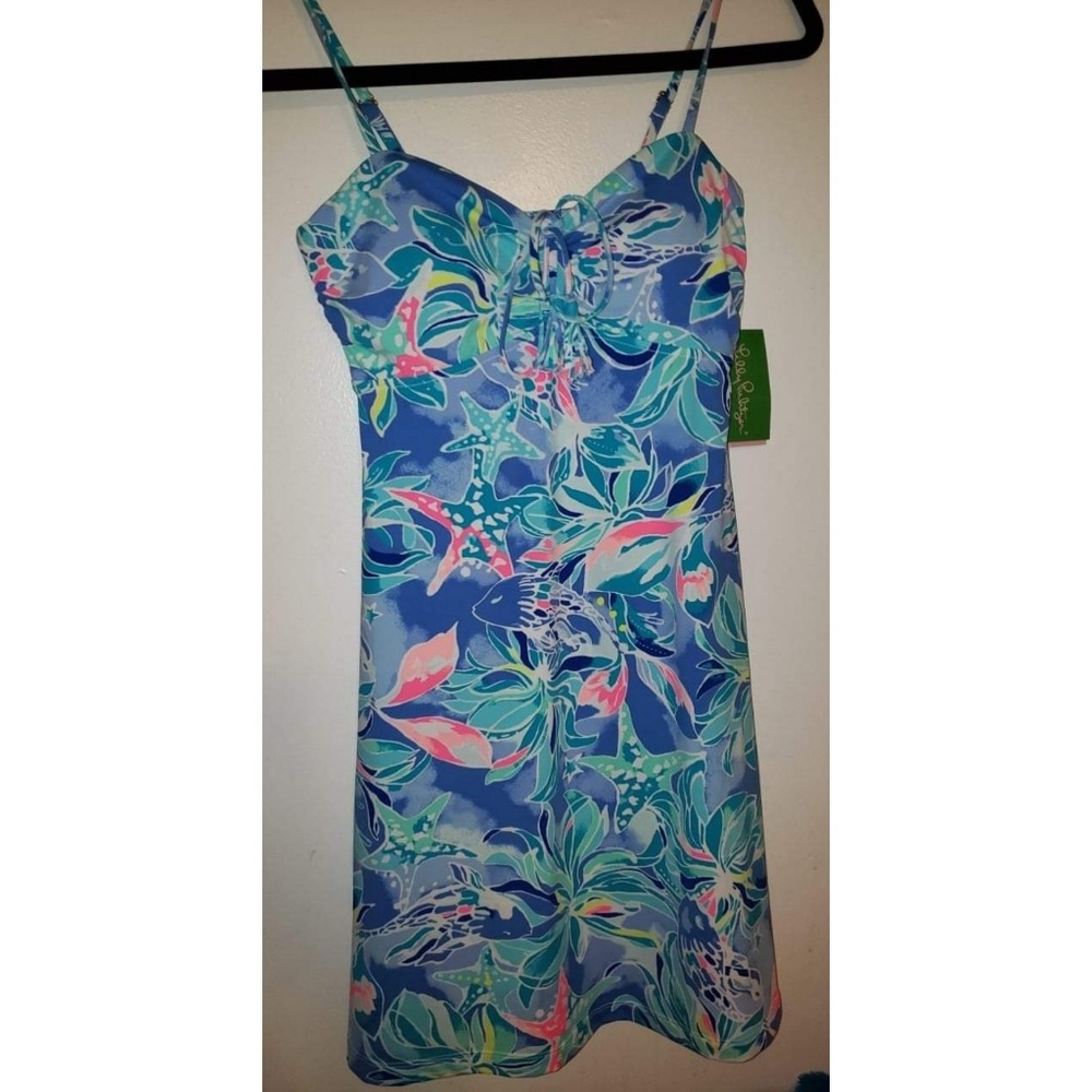 Lilly Pulitzer Blue Celestial Seas Dress XXS